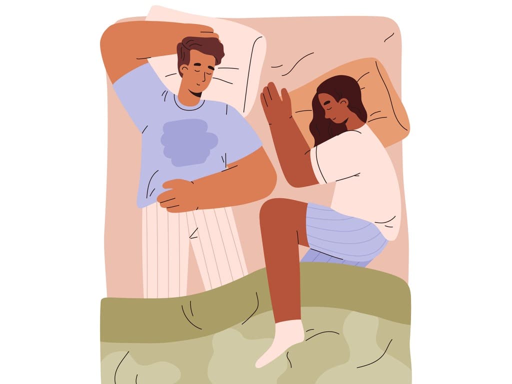 Couples Sleeping Positions - Fetus position position