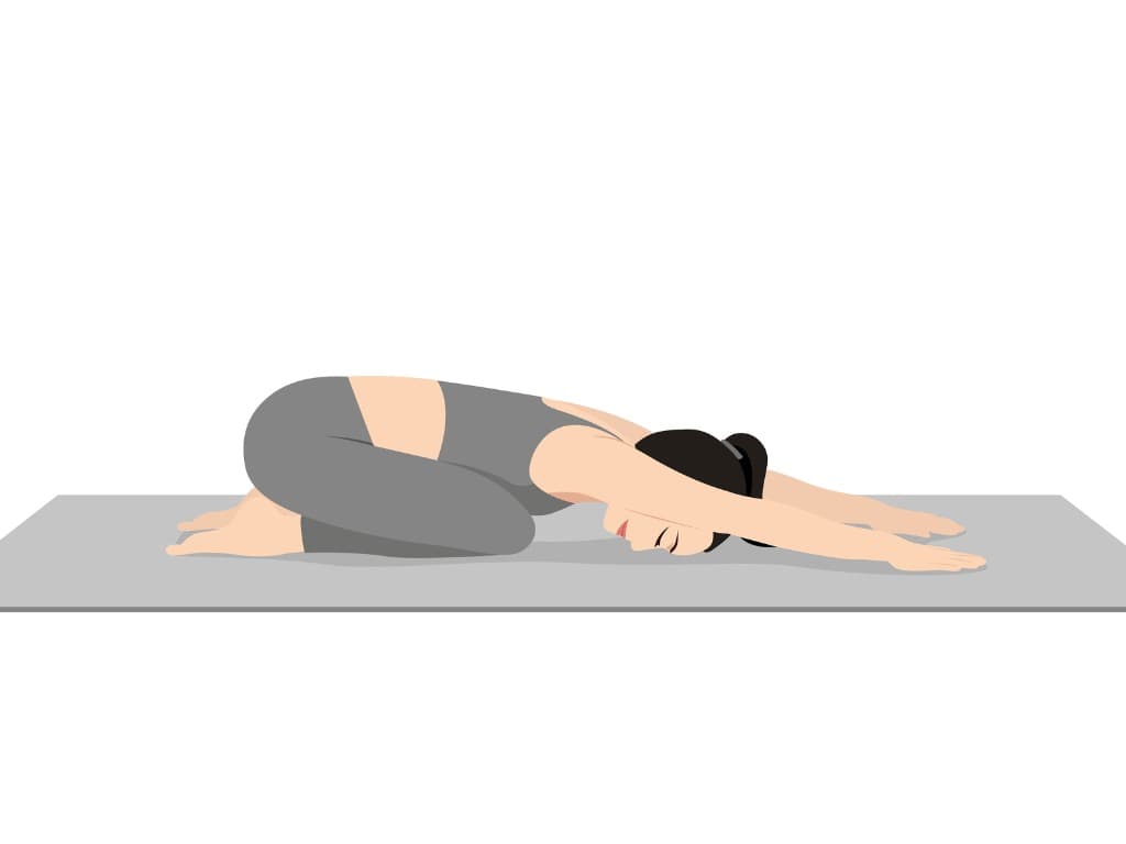 Couples Yoga Poses - Partner’s child pose