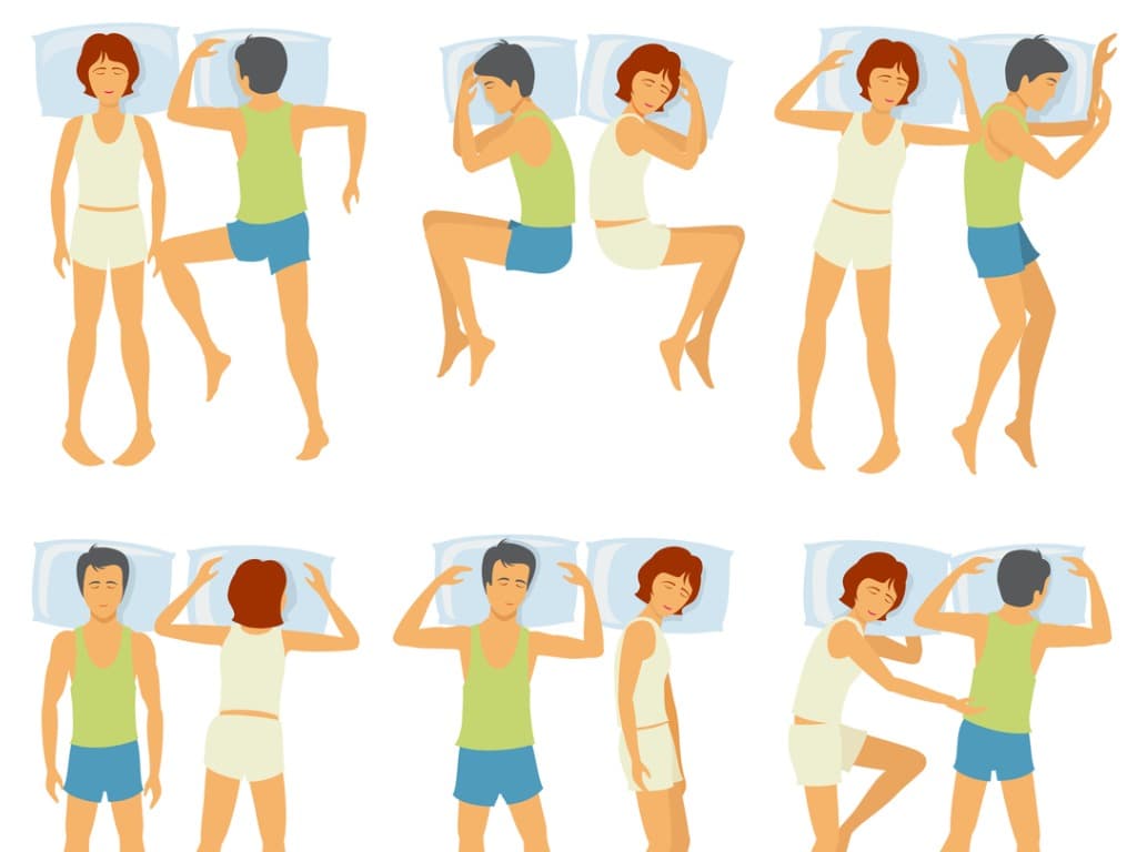 Couples Sleeping Positions - Movers position