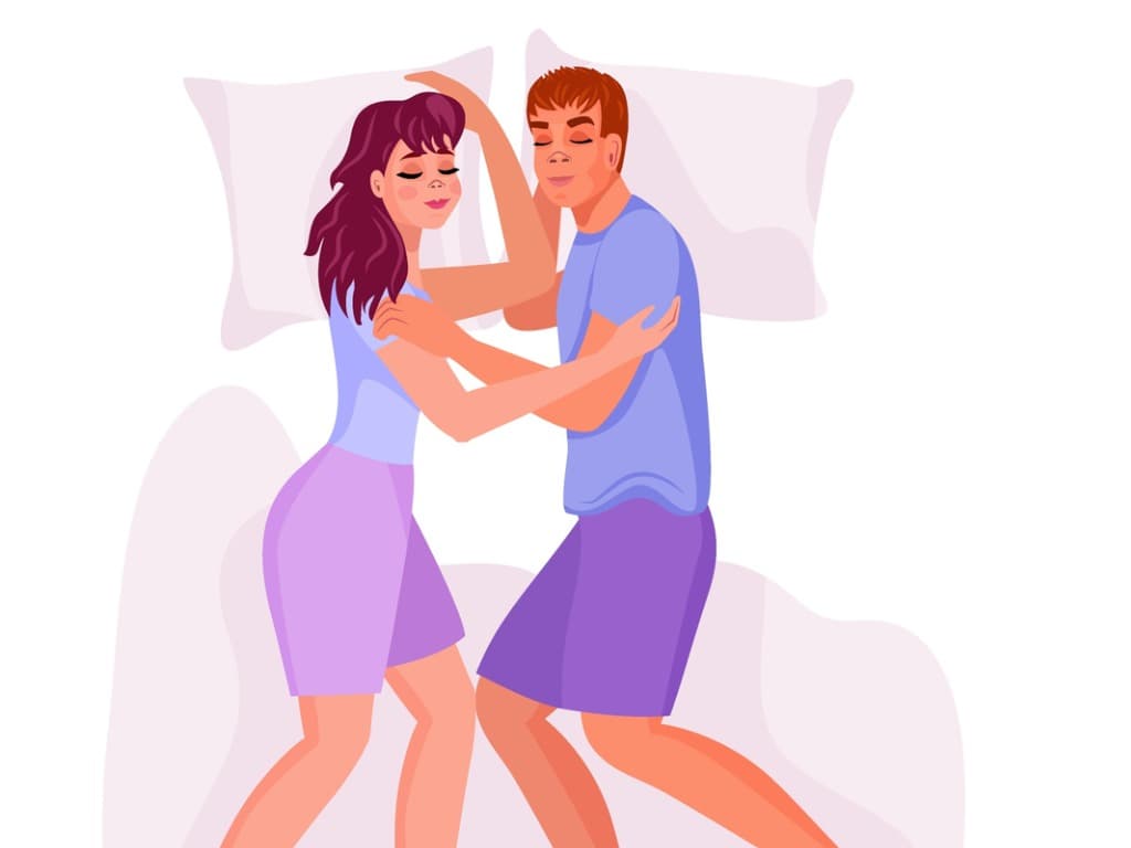 Couples Sleeping Positions - tangle position