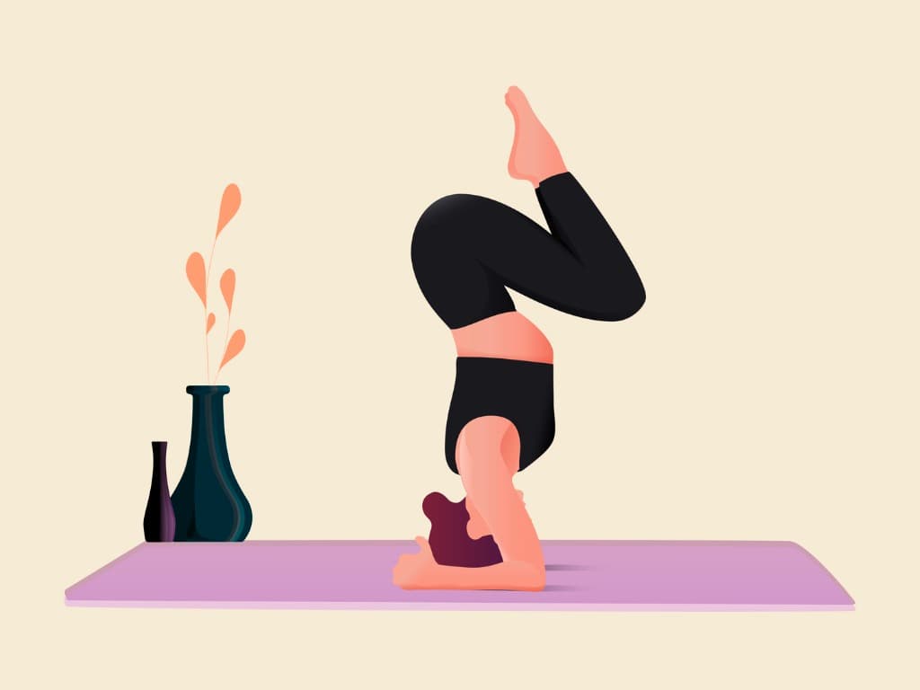Couples Yoga Poses - Partner-supported shoulder stand