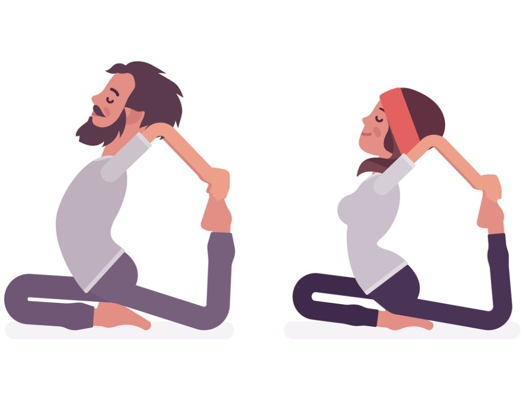 Couples Yoga Poses - Double king pigeon pose