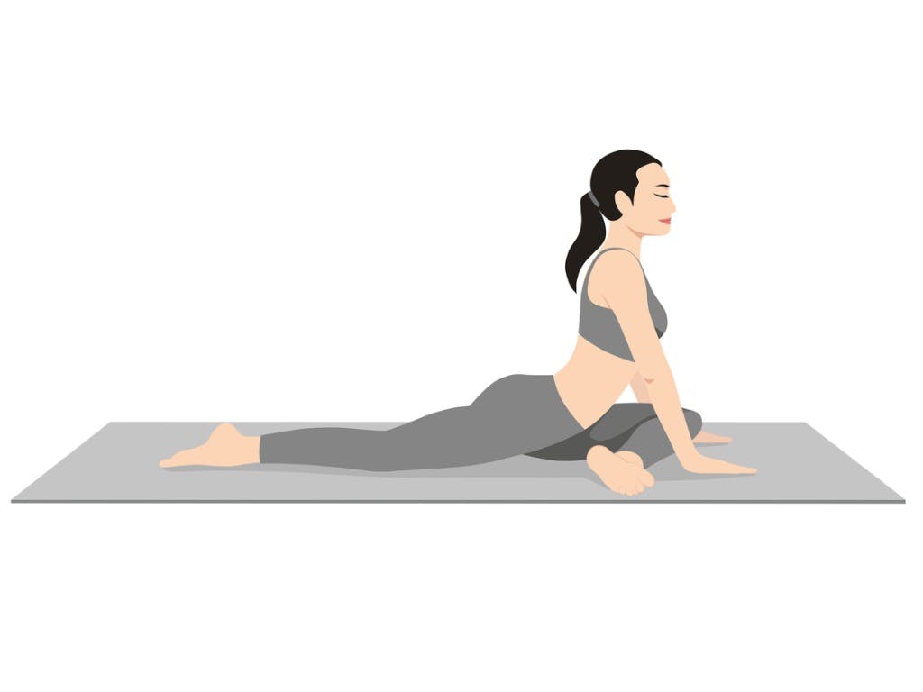 Couples Yoga Poses - Double pigeon pose
