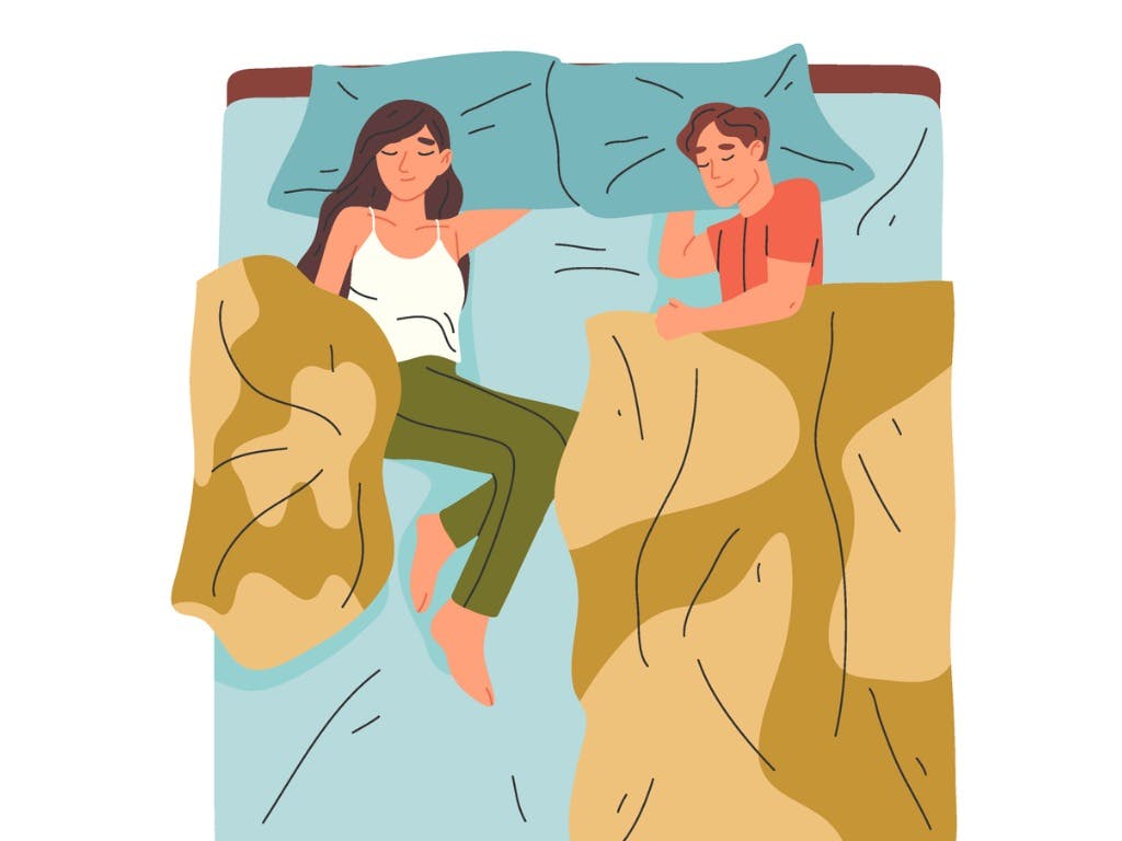 Couples Sleeping Positions - liberty lovers position